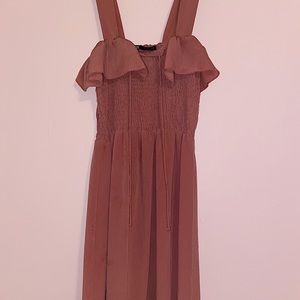 Zara Small Blush Maxi Dress